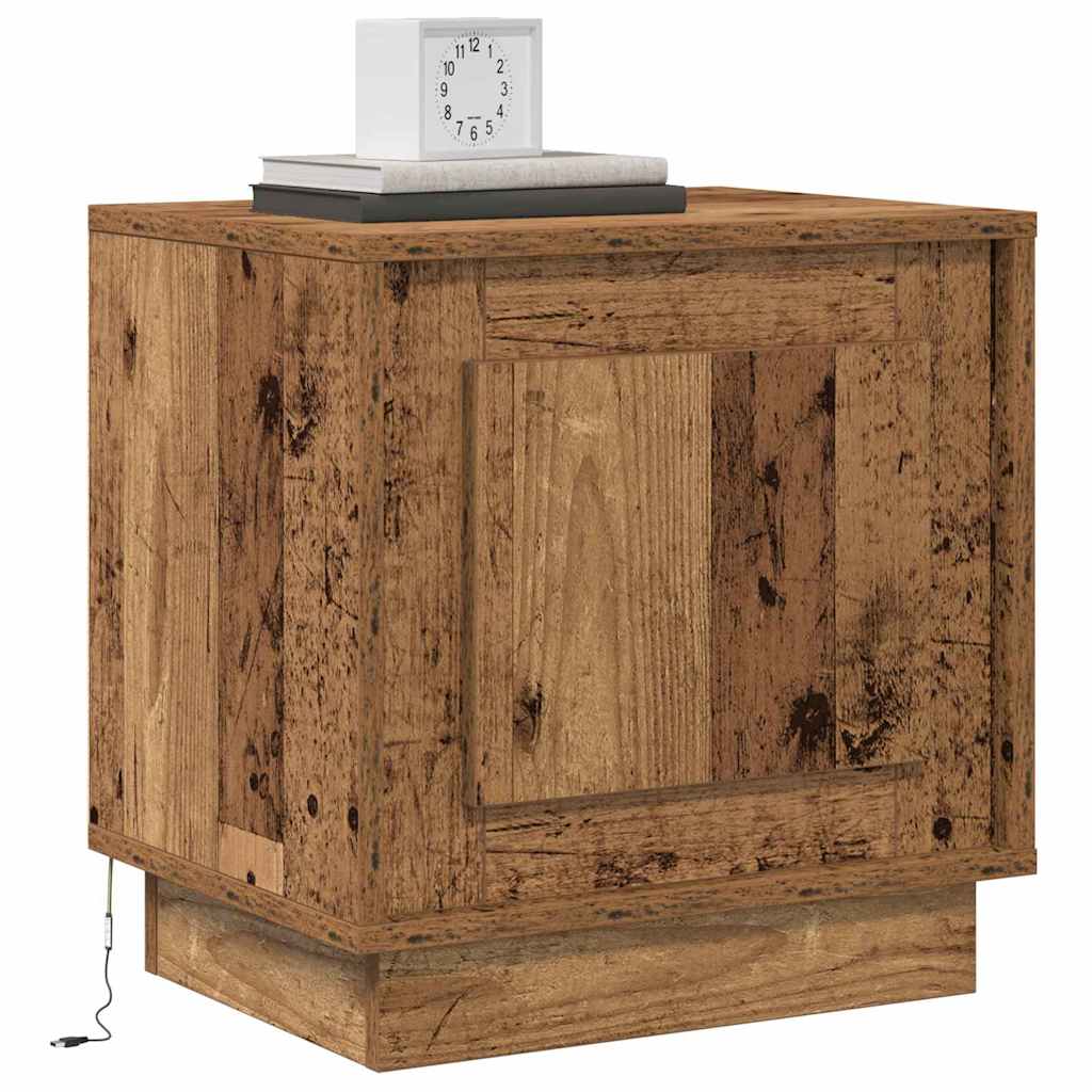 Nattbordskap Gammelt tre 44 x 34,5 x 45 cm Konstruert tre