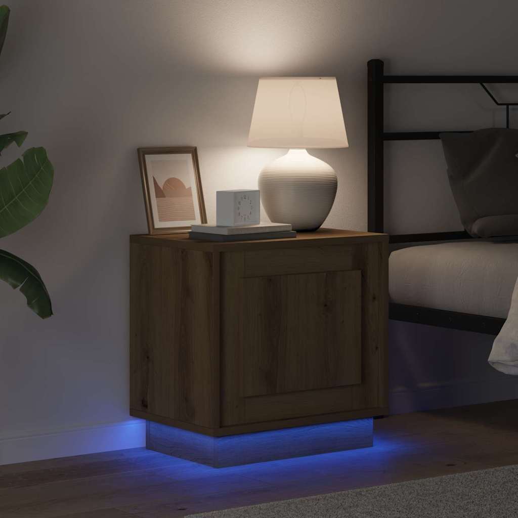 Nattbordskap med Artisan Eik 44 x 34,5 x 45 cm Konstruert tre