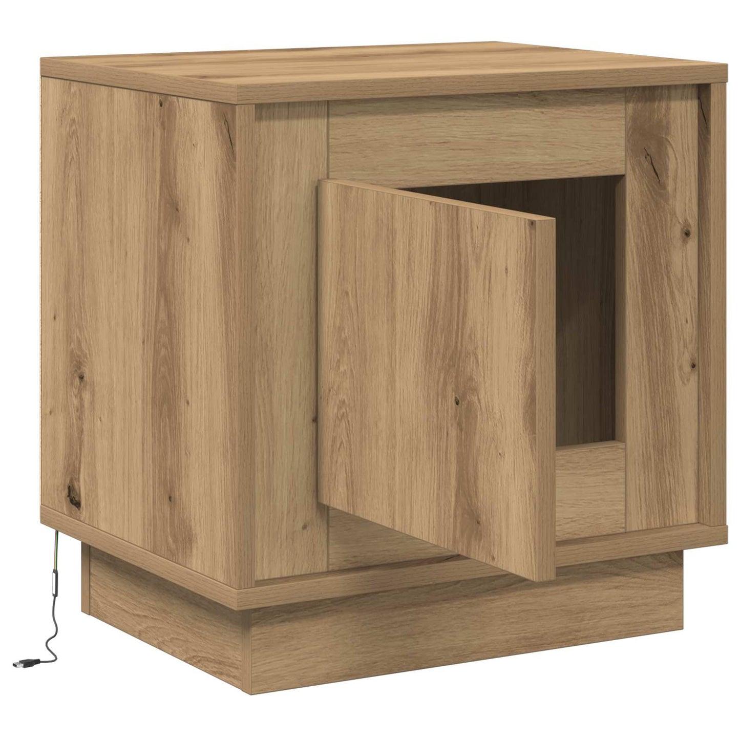 Nattbordskap Artisan Eik 44 x 34,5 x 45 cm Konstruert tre