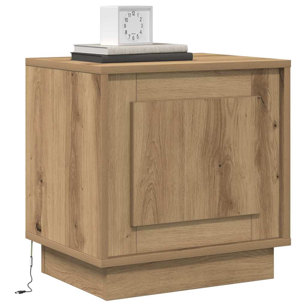 Nattbordskap Artisan Eik 44 x 34,5 x 45 cm Konstruert tre