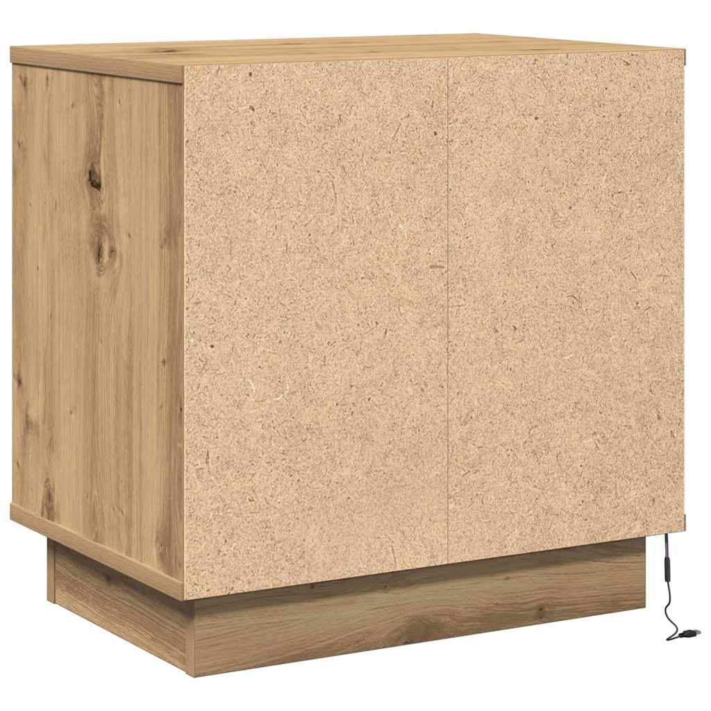 Nattbordskap med skuff 2 pcs Artisan Eik 50 x 34,5 x 50 cm.