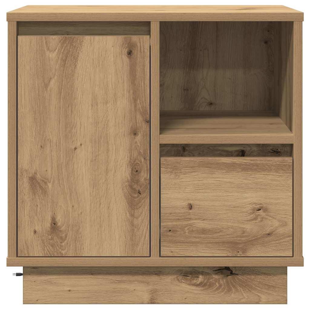 Nattbordskap med skuff 2 pcs Artisan Eik 50 x 34,5 x 50 cm.