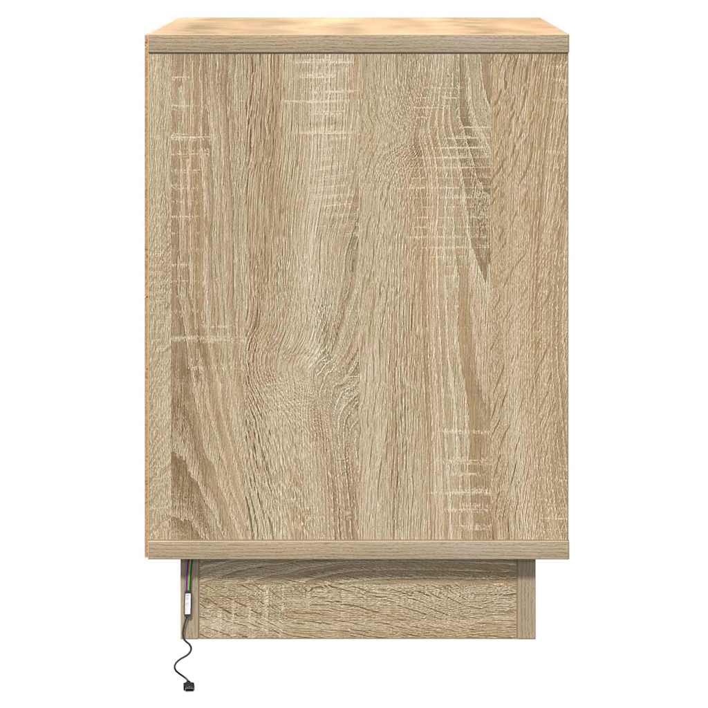 Nattbordskap Sonoma eik 39 x 34,5 x 50 cm Konstruert tre