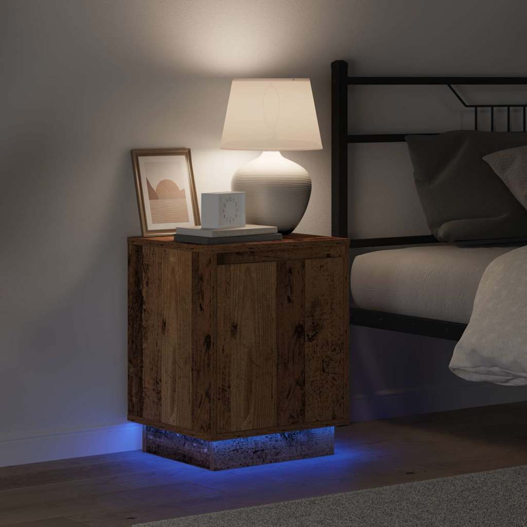 Nattbordskap med Gamle tre 39 x 34.5 x 50 cm Konstruert tre