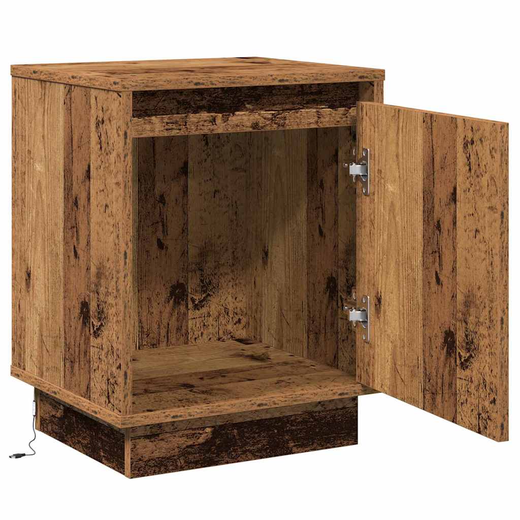 Nattbordskap Gammelt tre 39 x 34,5 x 50 cm Konstruert tre