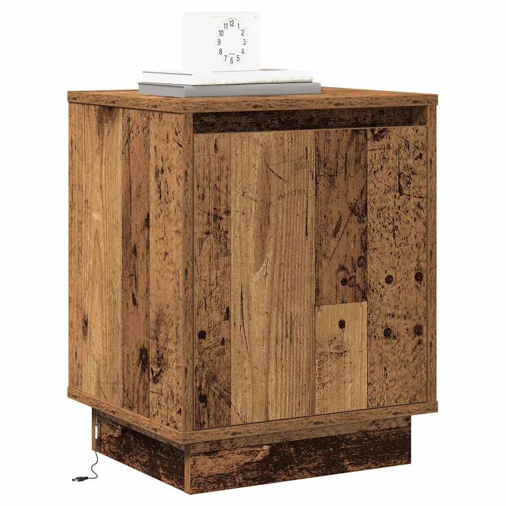 Nattbordskap Gammelt tre 39 x 34,5 x 50 cm Konstruert tre