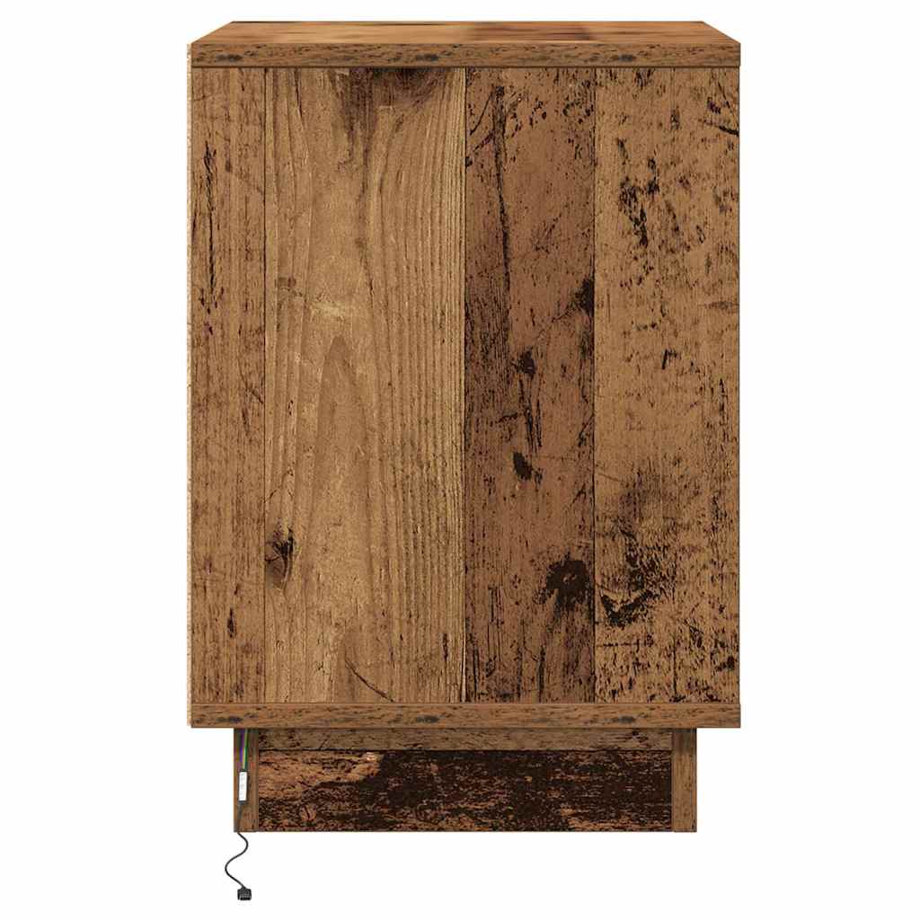 Nattbordskap Gammelt tre 39 x 34,5 x 50 cm Konstruert tre