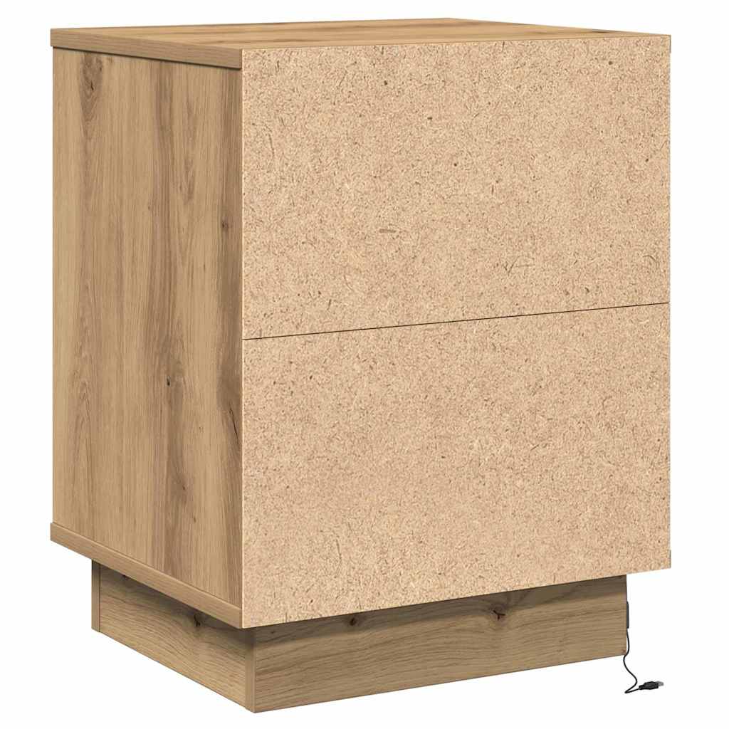 Nattbordskap Artisan Eik 39 x 34,5 x 50 cm Konstruert tre