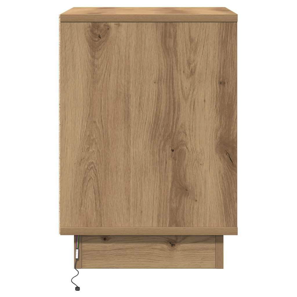 Nattbordskap Artisan Eik 39 x 34,5 x 50 cm Konstruert tre