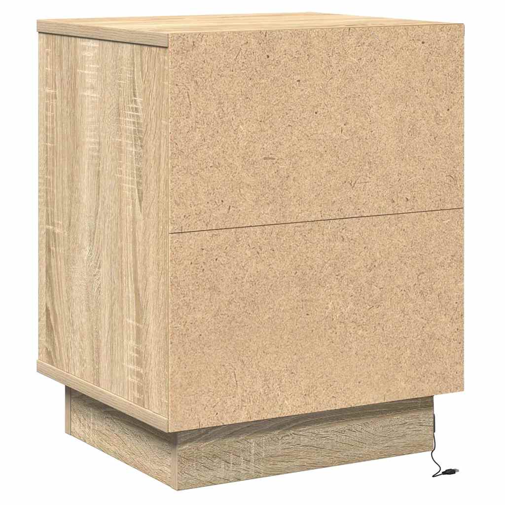 Nattbordskap Sonoma eik 39 x 34,5 x 50 cm Konstruert tre