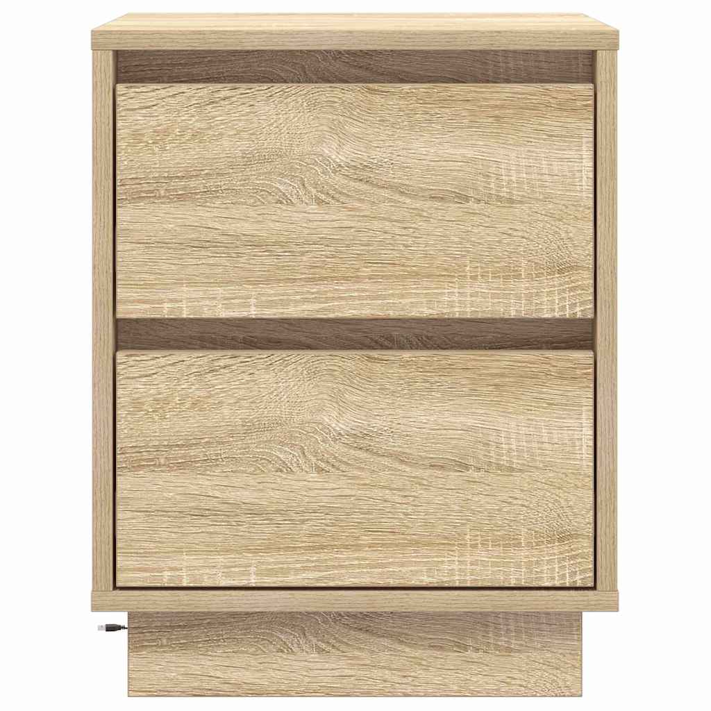 Nattbordskap Sonoma eik 39 x 34,5 x 50 cm Konstruert tre