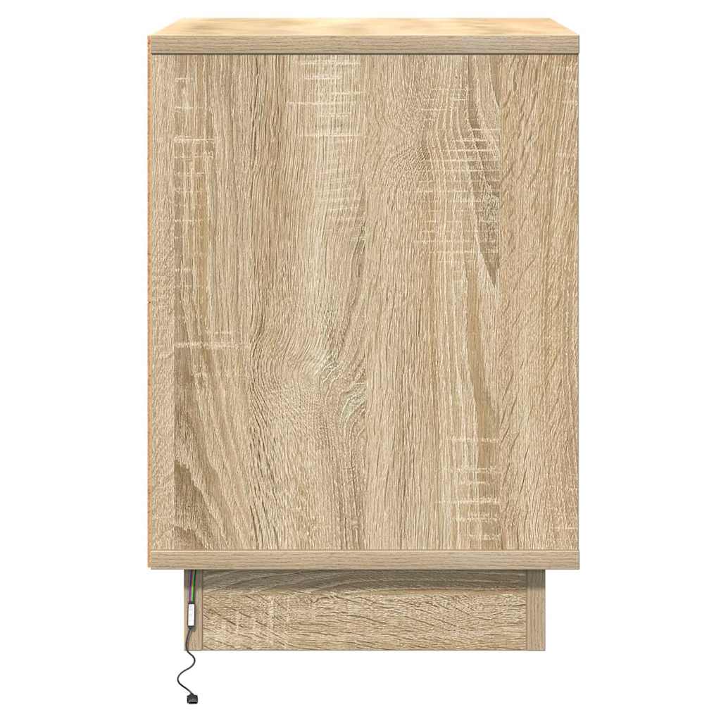 Nattbordskap Sonoma eik 39 x 34,5 x 50 cm Konstruert tre