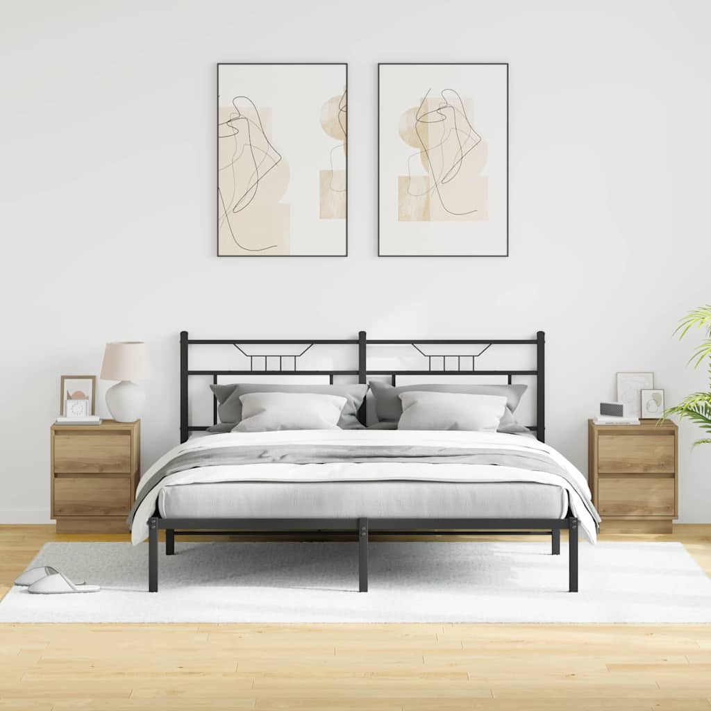 Nattbordskap 2 pcs artisan eik 39 x 34.5 x 50 cm Konstruert tre