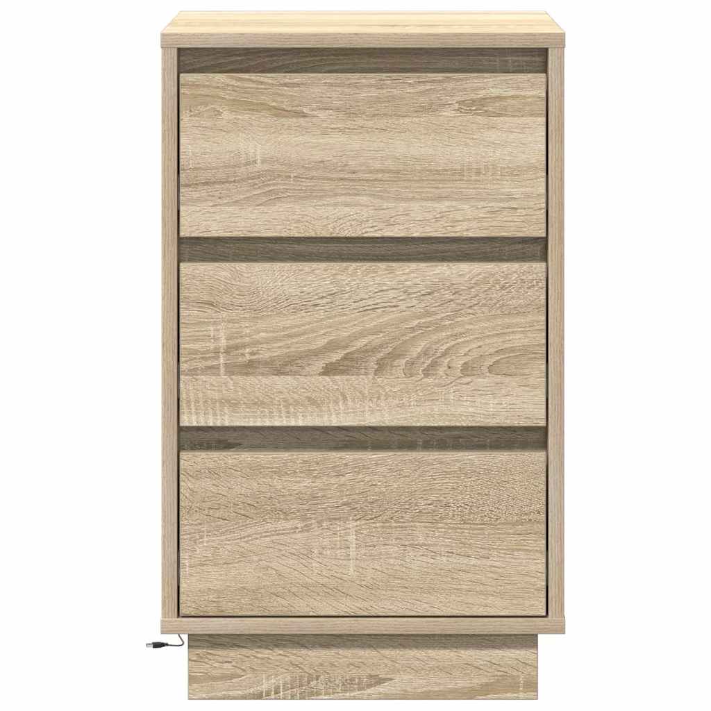 Nattbordskap Sonoma eik 39 x 34,5 x 65 cm Konstruert tre