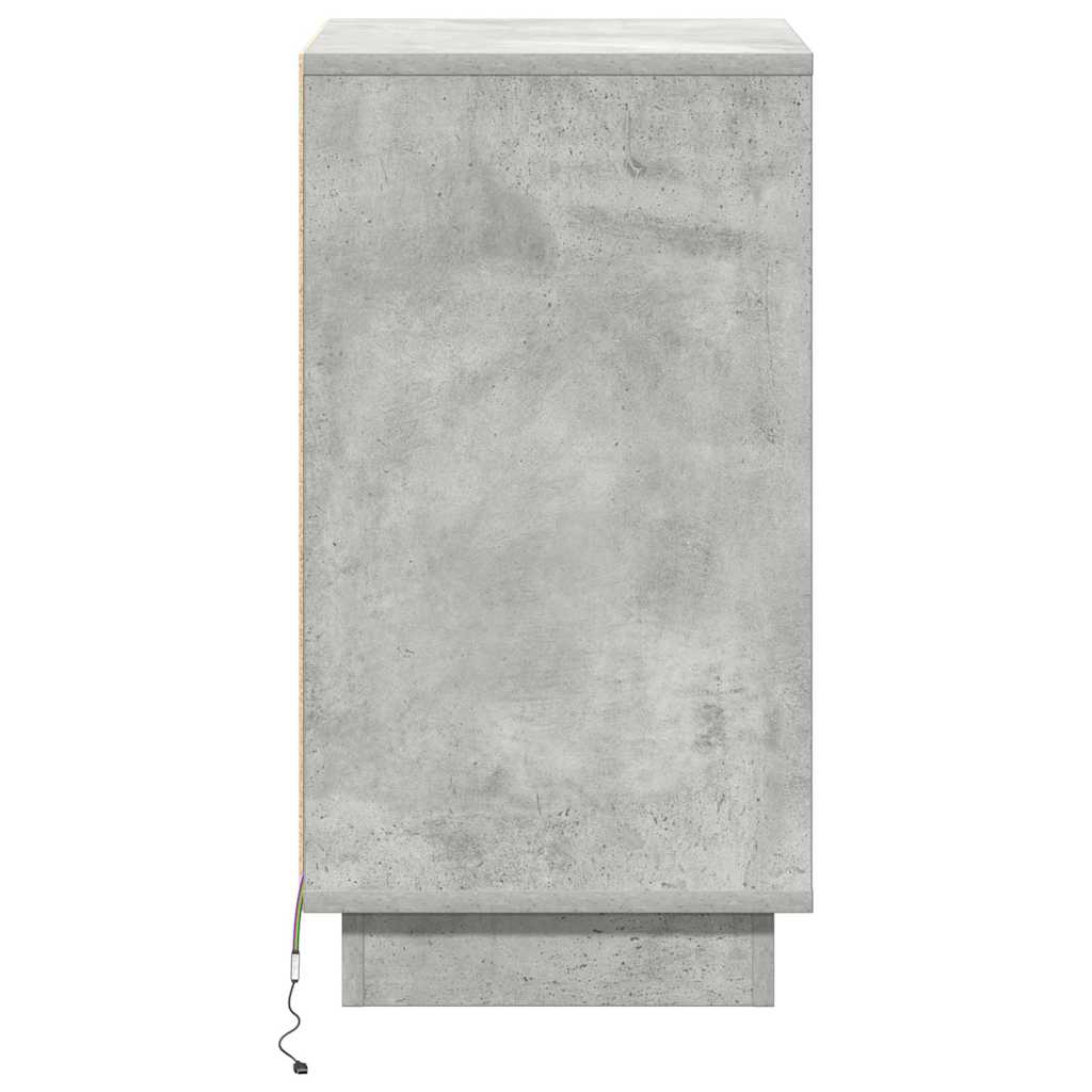 Nattbordskap Betonggrå 39 x 34,5 x 65 cm Konstruert tre