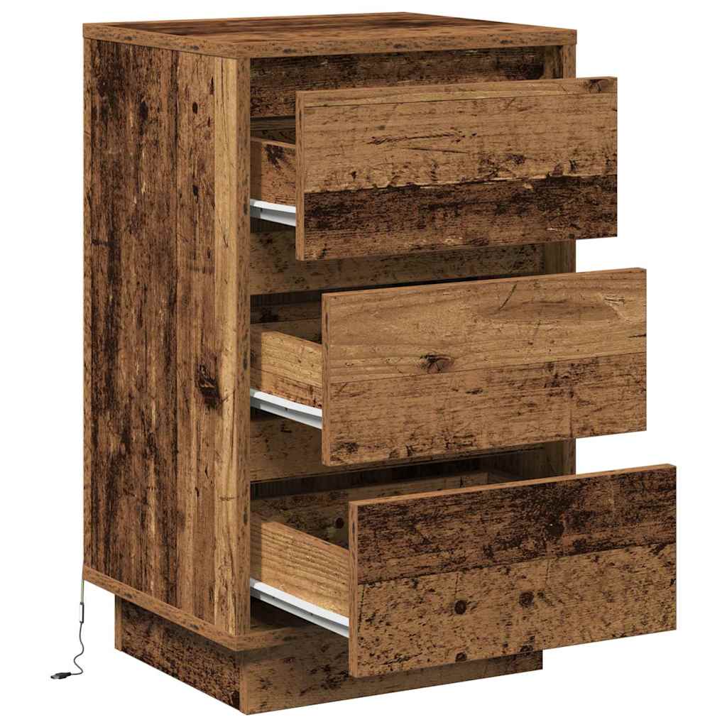 Nattbordskap Gammelt tre 39 x 34,5 x 65 cm Konstruert tre