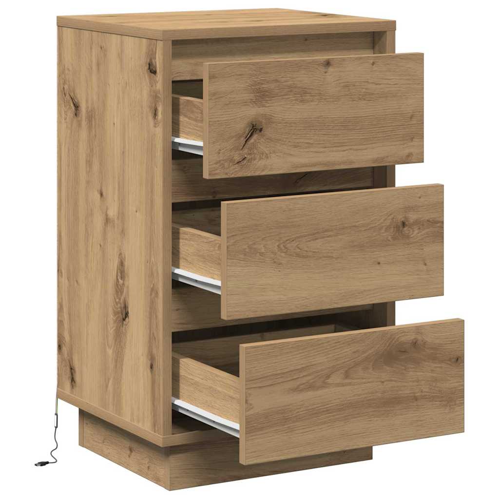 Nattbordskap Artisan Eik 39 x 34,5 x 65 cm Konstruert tre