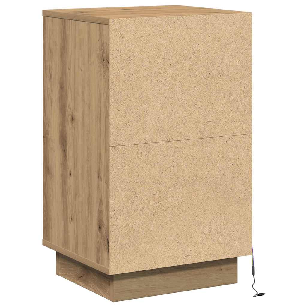 Nattbordskap Artisan Eik 39 x 34,5 x 65 cm Konstruert tre