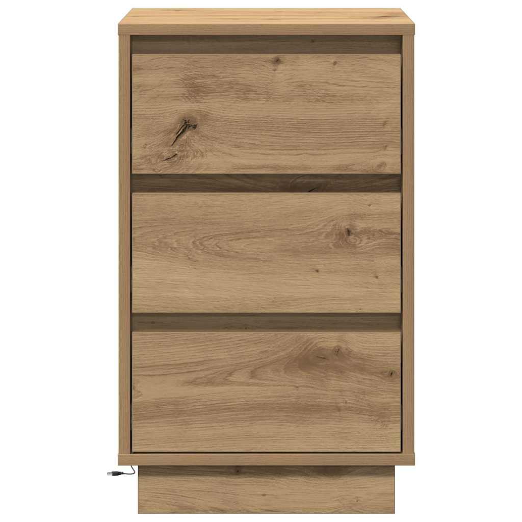 Nattbordskap Artisan Eik 39 x 34,5 x 65 cm Konstruert tre