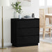 Nattbordskap Svart Eik 71 x 34,5 x 75 cm Konstruert tre