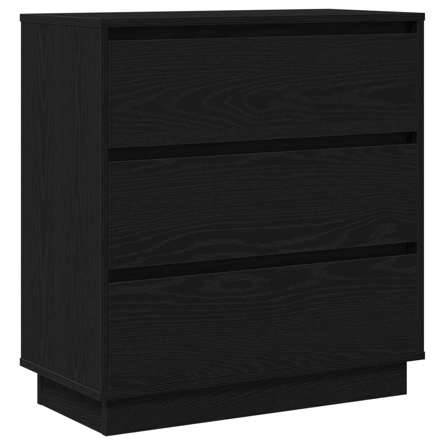 Nattbordskap Svart Eik 71 x 34,5 x 75 cm Konstruert tre
