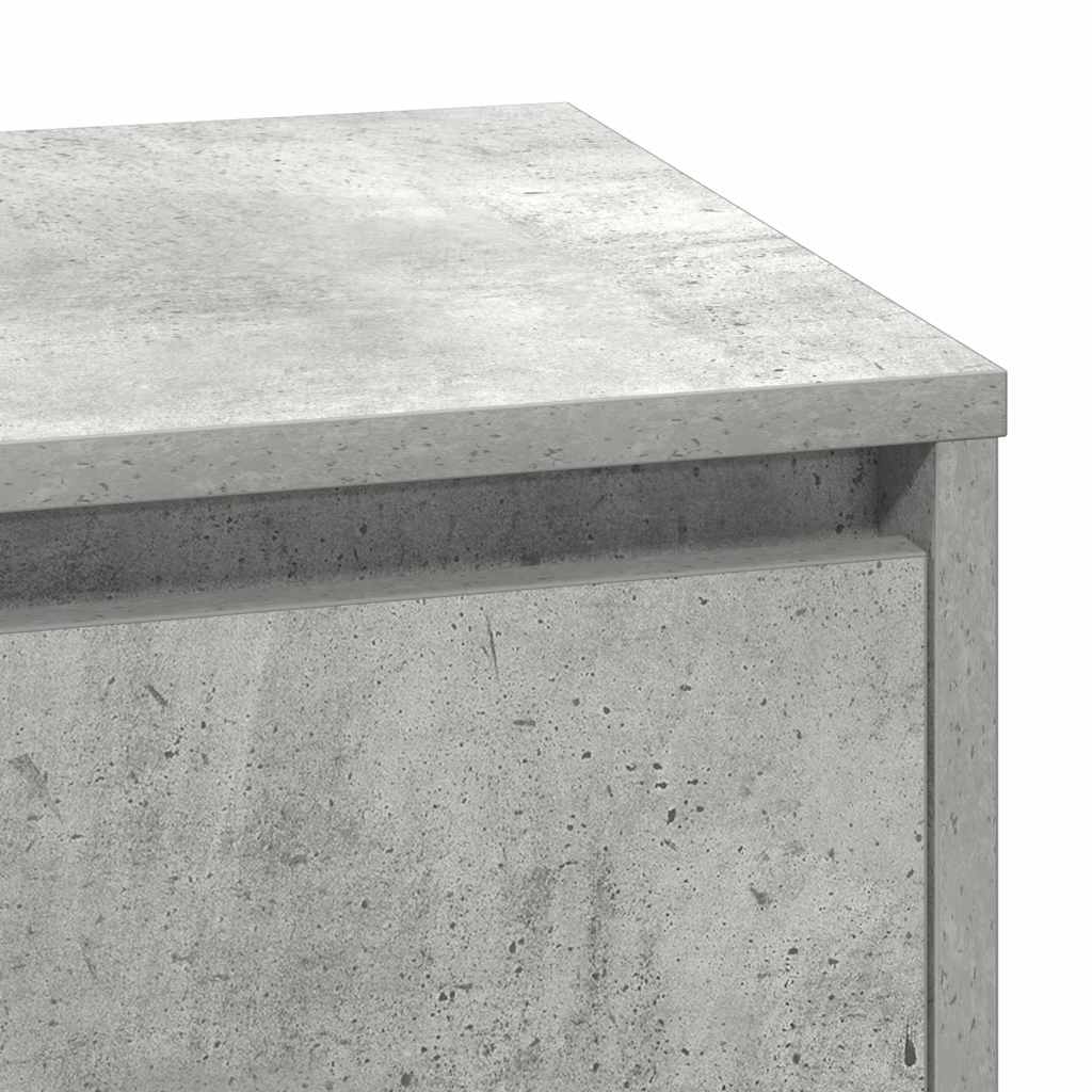Nattbordskap Betonggrå 71 x 34,5 x 75 cm Konstruert tre