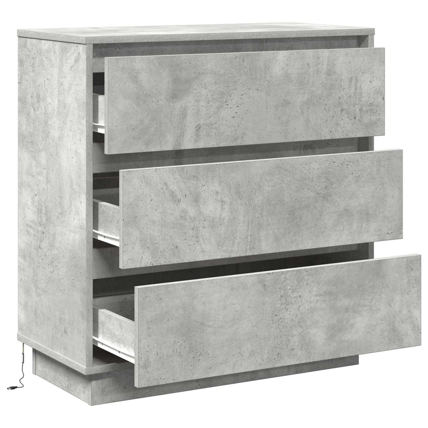 Nattbordskap Betonggrå 71 x 34,5 x 75 cm Konstruert tre