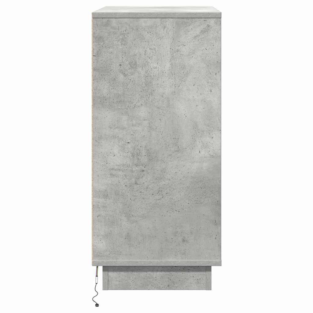 Nattbordskap Betonggrå 71 x 34,5 x 75 cm Konstruert tre