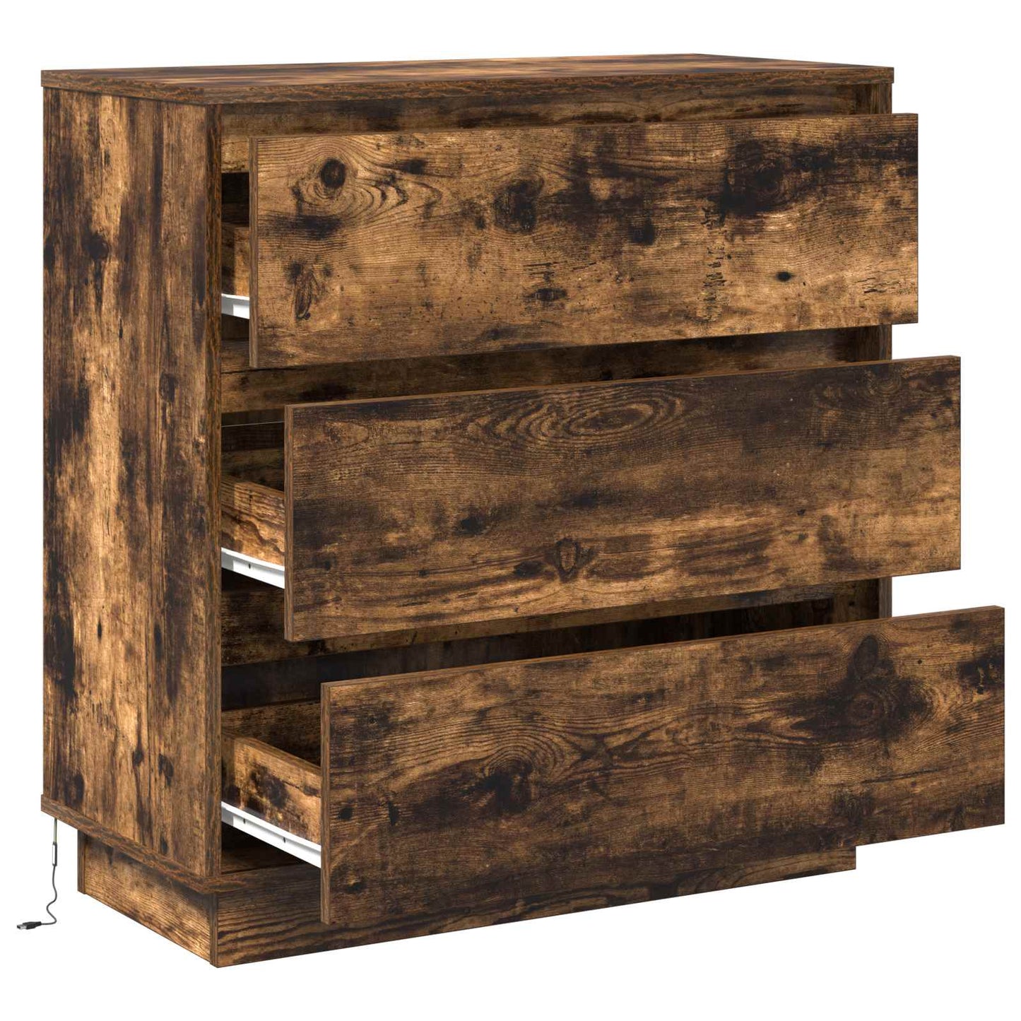 Nattbordskap Røkt eik 71 x 34,5 x 75 cm Konstruert tre