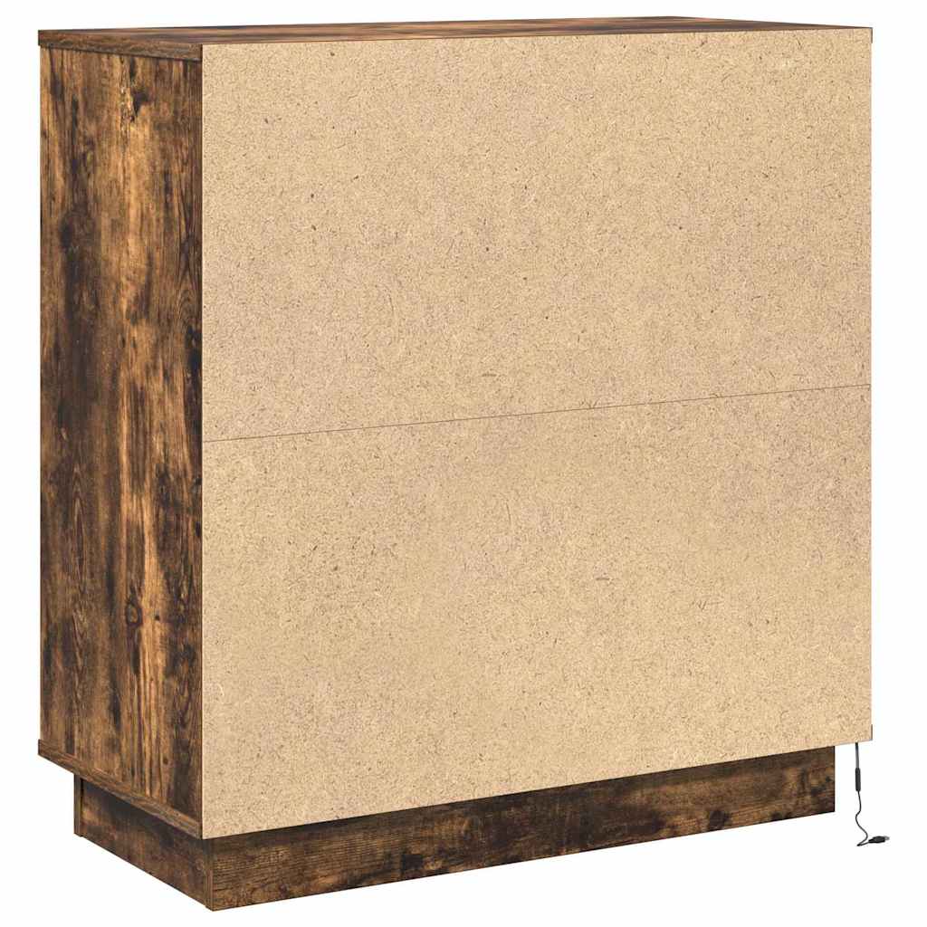 Nattbordskap Røkt eik 71 x 34,5 x 75 cm Konstruert tre