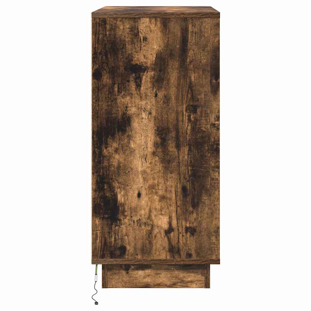 Nattbordskap Røkt eik 71 x 34,5 x 75 cm Konstruert tre