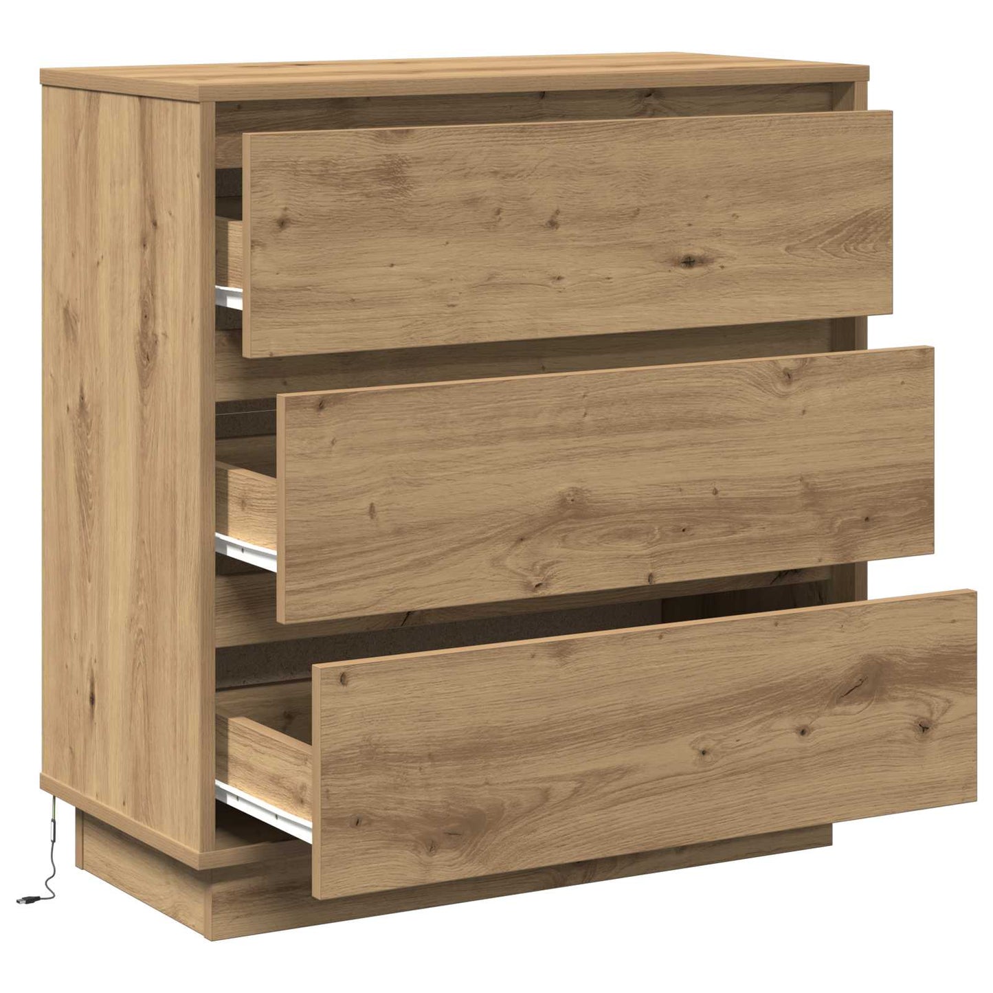 Nattbordskap Artisan Eik 71 x 34,5 x 75 cm Konstruert tre