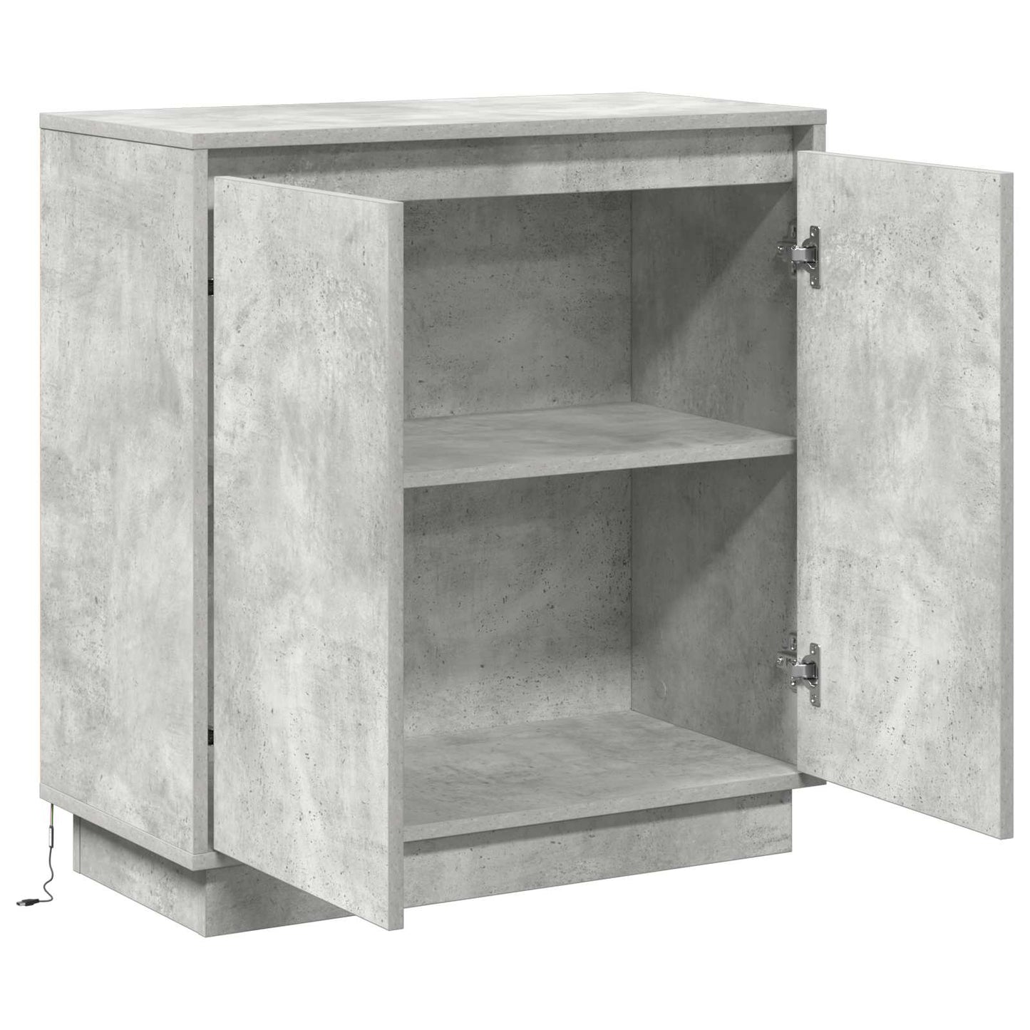 LED sideboard for Betonggrå 71 x 34,5 x 75 cm Konstruert tre