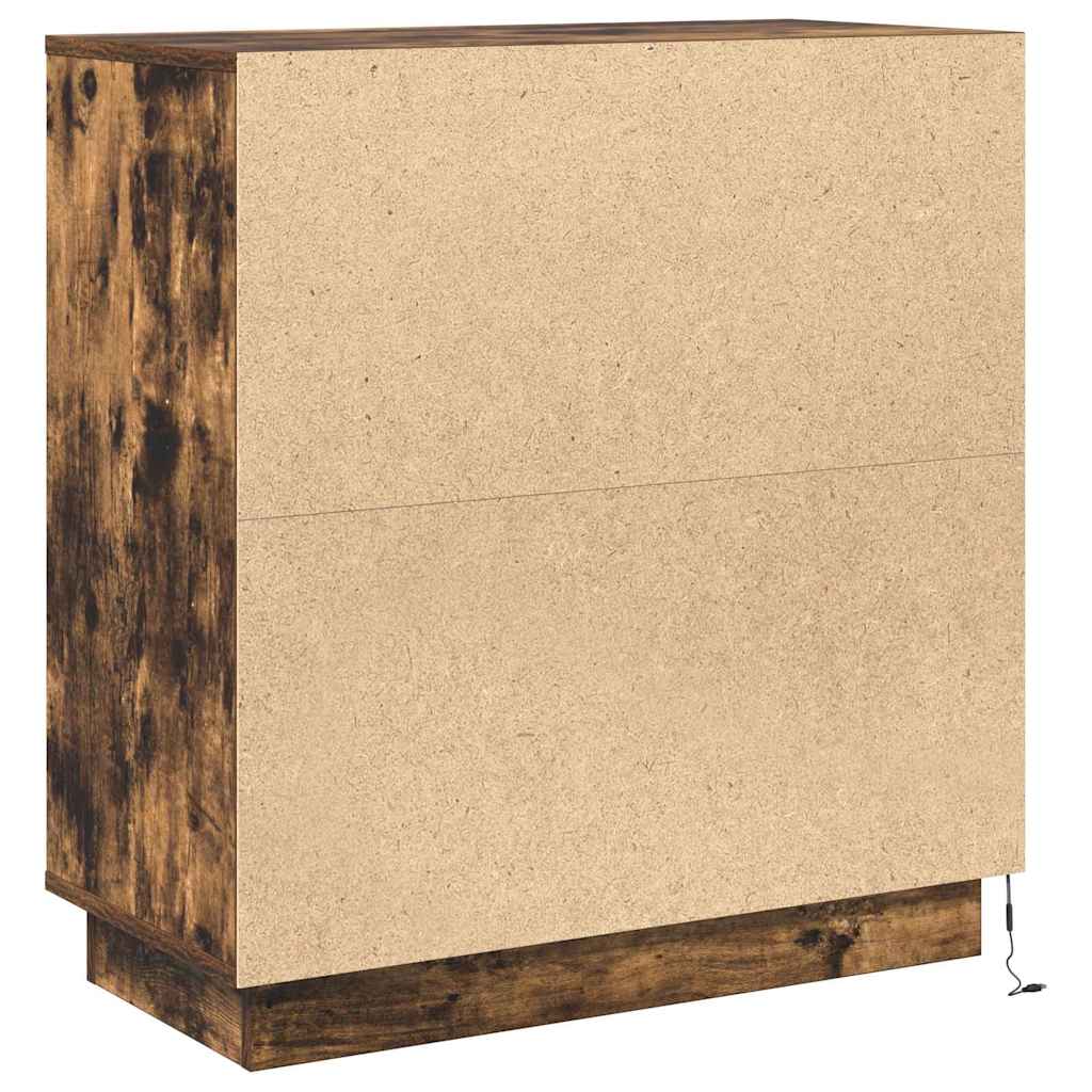 LED sideboard for Røkt Eik 71 x 34,5 x 75 cm Konstruert tre