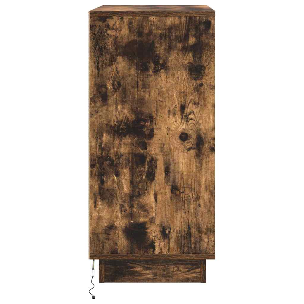 LED sideboard for Røkt Eik 71 x 34,5 x 75 cm Konstruert tre