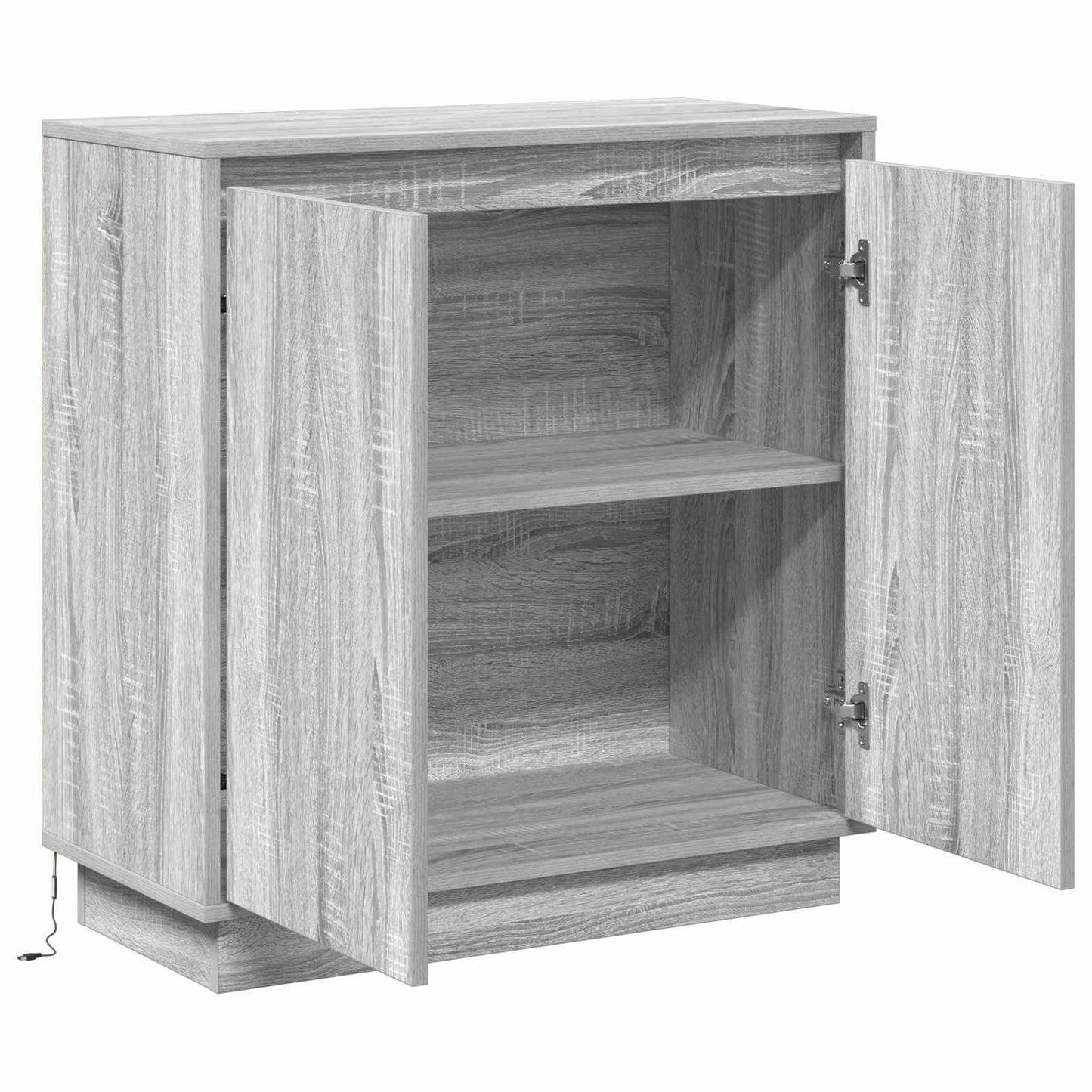 LED sideboard for Grå sonoma 71 x 34,5 x 75 cm Konstruert tre