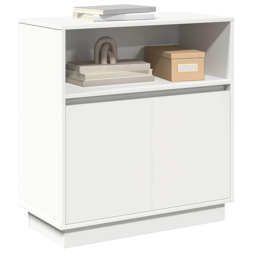 LED sideboard Hvit 71 x 34,5 x 75 cm Konstruert tre