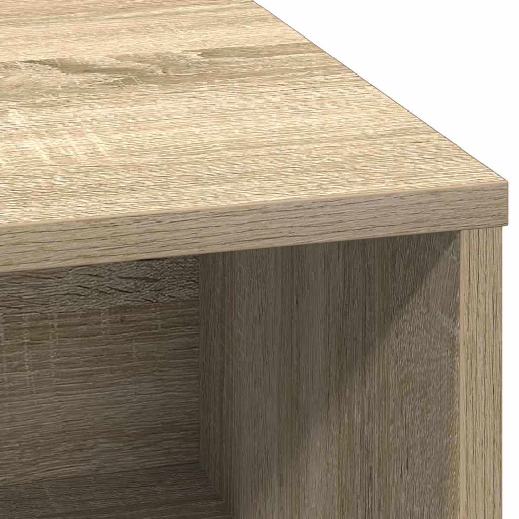 LED sideboard Sonoma eik 71 x 34,5 x 75 cm Konstruert tre