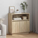 LED sideboard Sonoma eik 71 x 34,5 x 75 cm Konstruert tre