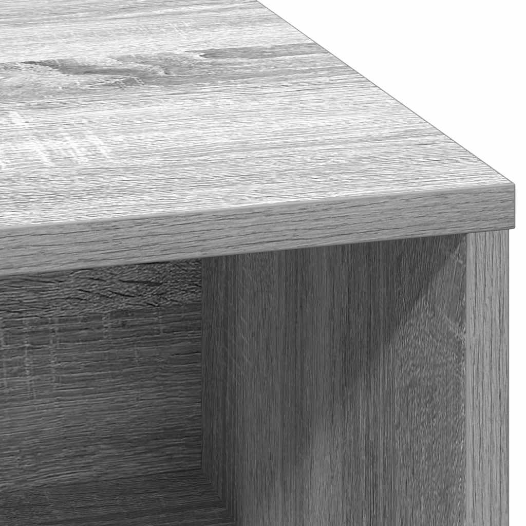 LED sideboard Grå Sonoma 71 x 34,5 x 75 cm Konstruert tre