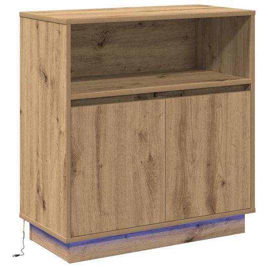 LED sideboard Artisan Eik 71 x 34,5 x 75 cm Konstruert tre