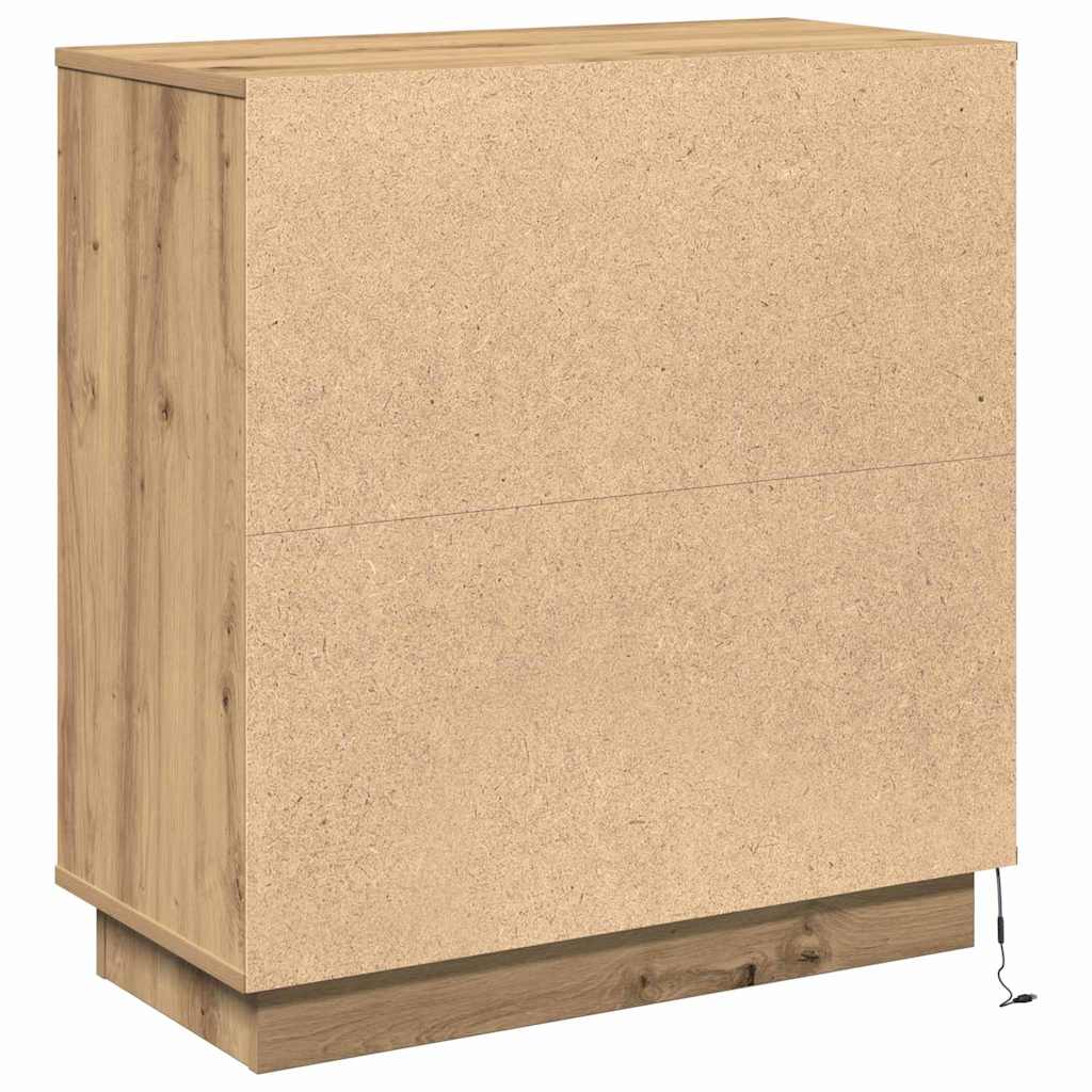 LED sideboard Artisan Eik 71 x 34,5 x 75 cm Konstruert tre