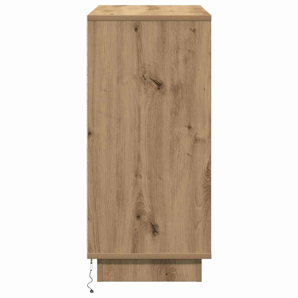 LED sideboard Artisan Eik 71 x 34,5 x 75 cm Konstruert tre