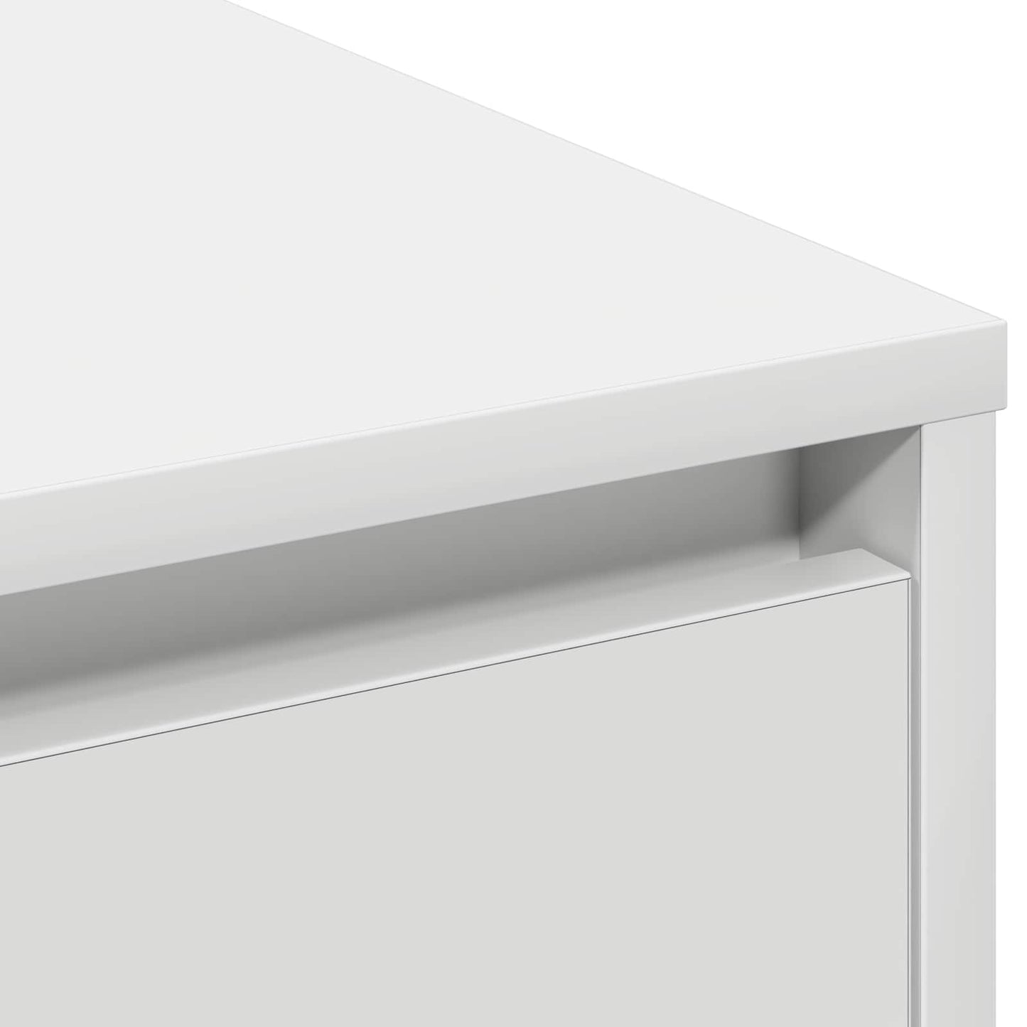 LED sideboard Hvit 90 x 32 x 75 cm Konstruert tre