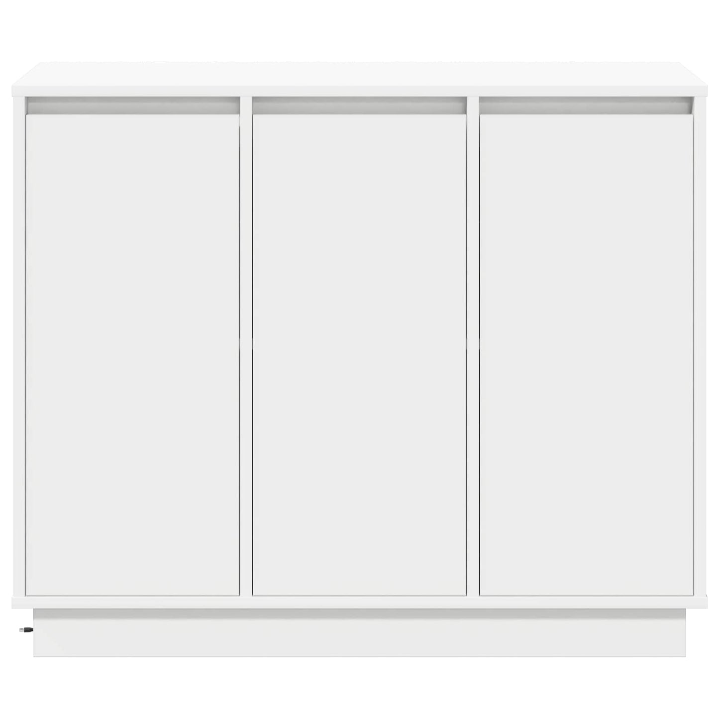 LED sideboard Hvit 90 x 32 x 75 cm Konstruert tre