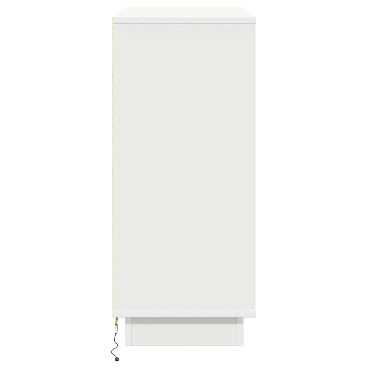 LED sideboard Hvit 90 x 32 x 75 cm Konstruert tre
