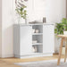 LED sideboard Hvit 90 x 32 x 75 cm Konstruert tre