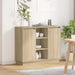 LED sideboard Sonoma eik 90 x 32 x 75 cm Konstruert tre