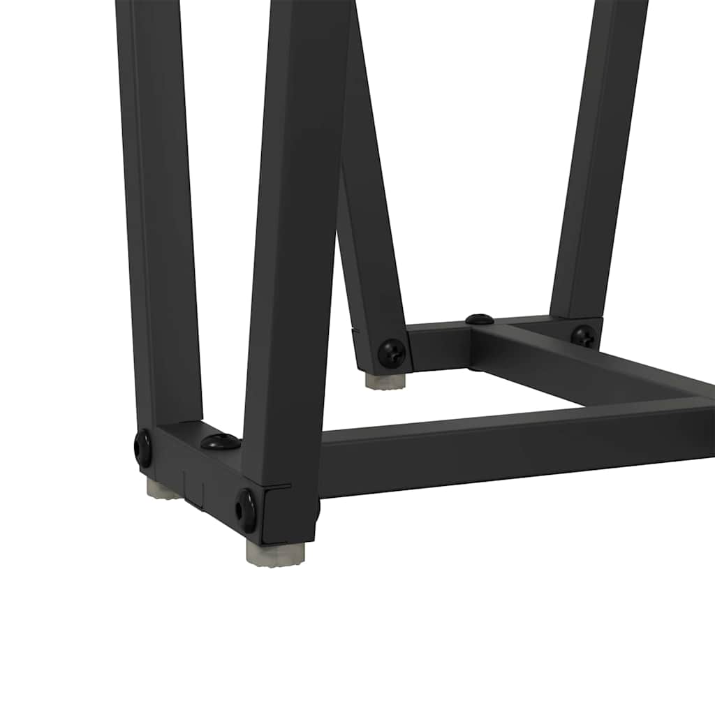 Sidebordssett 2 pcs Gammel tre og svart
