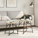 Sidebordssett 2 pcs Sonoma Eik og Svart